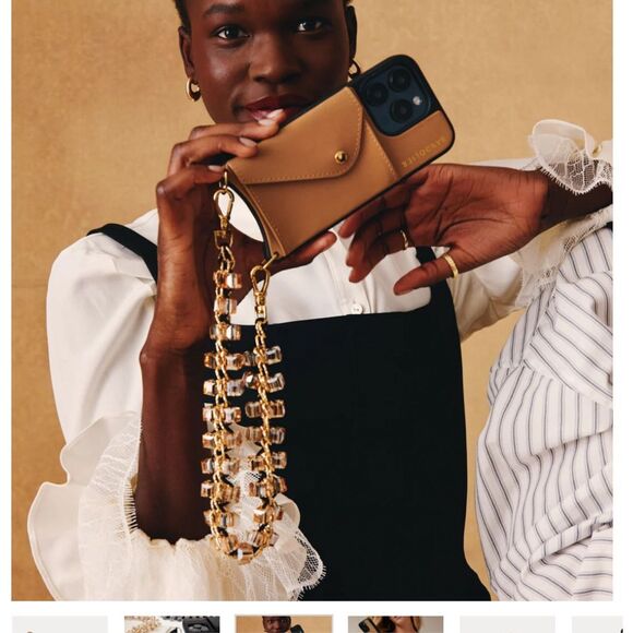 Bandolier CRYSTAL  long wristlet strap & 15pro max crossbody phone case nwt/NIP - Picture 5 of 6